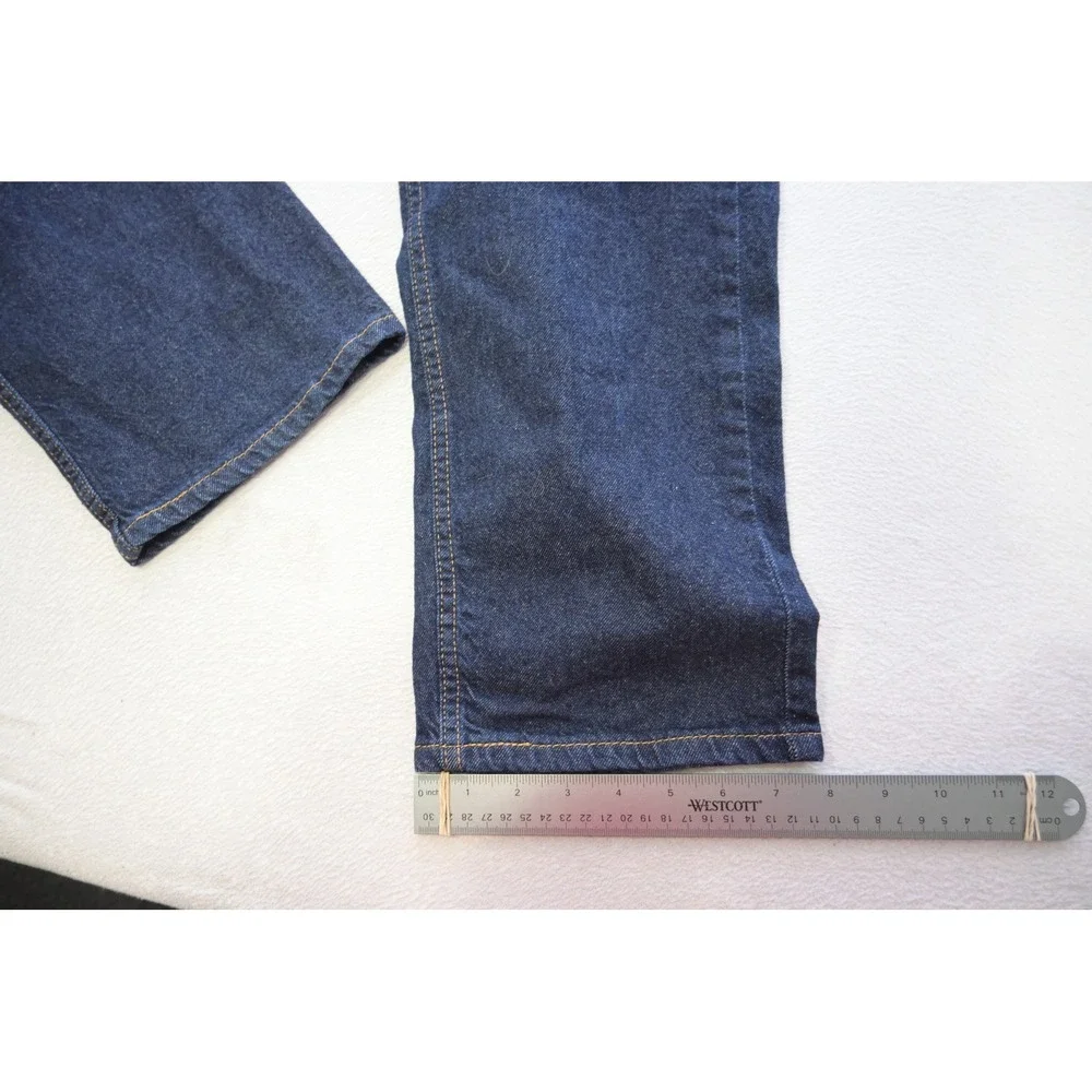 Levi's 505 Regular Fit Men 33x30 Dark Blue Straight Leg Stretch Jeans Excellent